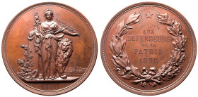 Belgium Leopold II 1880 Bronze Medal Independence Anniversary As struck