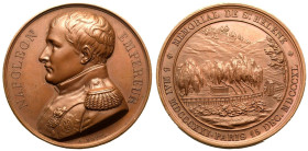 France: July Monarchy Louis Philippe I 1840 Bronze Medal Memorialising Napoleon's Tomb at St Helene