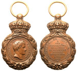 France Napoleon I ND (1857) Bronze Medal Medal of St. Helene