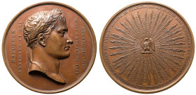 France Louis Philippe I 1840 Bronze Medal Transfer of Napoleon's remains