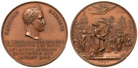 France Louis Philippe I 1840 Bronze Medal Transfer of Napoleon's Remains to the Invalides