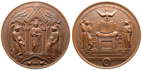 France ND (1863) Bronze Medal First Communion and Confirmation