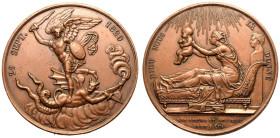 France Henri d'Artois 1820 Bronze Medal Royal Birth