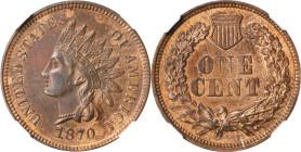1870 Indian Cent. Unc Details--Cleaned (NGC).
