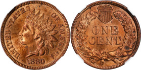 1880 Indian Cent. MS-63 RB (NGC).