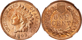 1893 Indian Cent. MS-63 RB (NGC).