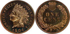 1904 Indian Cent. Proof-64 RD Cameo (PCGS).