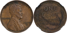 1909-S Lincoln Cent. V.D.B. AU Details--Environmental Damage (NGC).