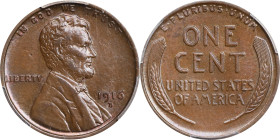 1916-D Lincoln Cent. MS-63 BN (PCGS).