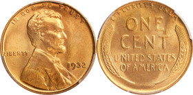 1932 Lincoln Cent. MS-66+ RD (PCGS). CAC.