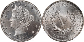 1883 Liberty Head Nickel. No CENTS. MS-66 (NGC).