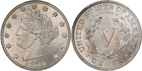 1883 Liberty Head Nickel. With CENTS. Unc Details--Graffiti (PCGS).