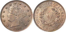 1910 Liberty Head Nickel. MS-64 (NGC).