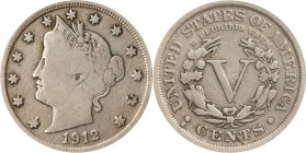 1912-S Liberty Head Nickel. Fine-15 (ANACS).
