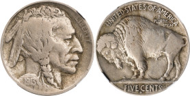 1913-S Buffalo Nickel. Type II. Fine Details--Cleaned (NGC).