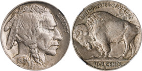1918-S Buffalo Nickel. AU Details--Reverse Damage (NGC).