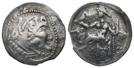 Kings of Macedon, Alexander III 'the Great', 336-323 BC. AR Drachm. 3.06 g - 19.34 mm. Celtic imitation.