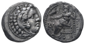 Kings of Macedon, Alexander III 'the Great', 336-323 BC. AR, Drachm. 4.17 g. 17.18 mm. Lifetime issue of Miletos. Struck under Philoxenos ca. 325-323 ...