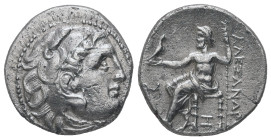 Kings of Macedon. Alexander III ‘the Great’, AR Drachm, 4.04 g 17.90 mm. 336-323 BC. Abydos, struck under Antigonos I Monophthalmos, circa 310-301.
Ob...