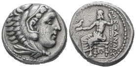 Kings of Macedon, Alexander III 'the Great'. AR Tetradrachm, 16.49 g 24.77 mm. 336-323 BC. Amphipolis.
Obv: Head of Herakles right, wearing lion skin....