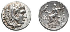 Kings of Macedon, Alexander III 'the Great'. AR Tetradrachm, 17.15 g 26.83 mm. 336-323 BC. Uncertain mint in Cilicia.
Obv: Head of Herakles right, we...
