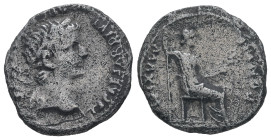 Tiberius, 14-37 AD. AR Denarius, "Tribute Penny" type. 3.40 g. 18.67 mm. Lugdunum (Lyon).
Obv: TI CAESAR DIVI AVG F AVGVSTVS. Laureate head right.
Rev...