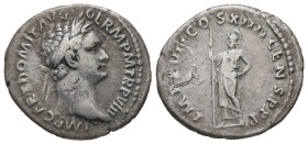 Domitian, AD 81-96. AR, Denarius. 3.01 g. 20.79 mm. Rome.
Obv: IMP CAES DOMIT AVG GERM P M TR P VIII. Laureate head of Domitian, right.
Rev: IMP XVII ...