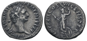 Domitian. AR, Denarius. 3.10 g. 18.61 mm.