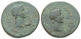 Kings of Thrace, Rhoemetalkes I, c. 11 BC-AD 12. AE. 8.56 g. 23.93 mm.
Obv: ΚΑΙΣΑΡΟΣ ΣΕΒΑΣΤΟΥ. Laureate head of Augustus, right; in front, capricorn.
...