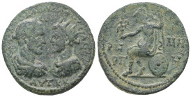 Pontos, Neocaesarea. Trebonianus Gallus and Volusian, AD 251-253. AE. 15.27 g. 29.06 mm. Year ΡΠΗ = 188 (AD 251/2)
Obv: ΑΥΤ ΚΚ ΓΑΛΛΟϹ ΚΑΙ ΟΥΟΛΟΥϹϹΙΑΝΟ...