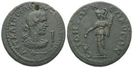 Pamphylia, Side. Gallienus, AD. 253-268. AE. 18.15 g. 28.95 mm.
Obv: ΑΥΤ ΚΑΙ ΠΟΥ ΛΙ ΕΓΝΑ ΓΑΛΛΙΗΝΟϹ, Ι. Laureate, draped and cuirassed bust of Gallienu...