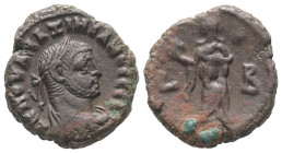 Egypt, Alexandria. Maximianus, AD 286-305. BI Tetradrachm. 7.53 g. 19.78 mm.
Obv: Α Κ Μ ΟΥΑ ΜΑΞΙΜΙΑΝΟϹ ϹЄΒ. Laureate, draped and cuirassed bust of Max...