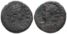 Egypt, Alexandria. Nero, AD 66/66. BL, Tetradrachm. 12.80 g. 25.22 mm.
Obv: [ΤΙΒΕΡΙΟΣ] ΚΑΙΣΑΡ. Laureate head of Tiberius, right.
Rev: ΝΕΡΩ ΚΛΑΥ ΚΑΙΣ...