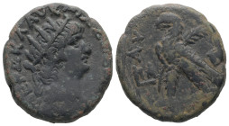 Egypt, Alexandria. Nero, AD 64/5. BL, Tetradrachm. 12.84g. 24.75 mm.
Obv: ΝΕΡΩ ΚΛΑΥ ΚΑΙΣ ΣΕΒ ΓΕΡ. Radiate head of Nero, right.
Rev: ΑΥ[ΤΟΚΡΑ], LΙΑ. ...