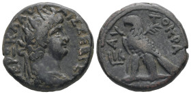 Egypt, Alexandria. Nero, AD 64/5. BL, Tetradrachm. 12.87g. 25.05 mm.
Obv: ΝΕΡΩ ΚΛΑΥ ΚΑΙΣ ΣΕΒ ΓΕΡ. Radiate head of Nero, right.
Rev: ΑΥ[ΤΟΚΡΑ], LΙΑ. ...
