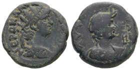 Egypt, Alexandria. Nero, AD 65/6. BL, Tetradrachm. 13.04 g. 23.25 mm.
Obv: ΝΕΡΩ ΚΛΑΥ [ΚΑΙΣ ΣΕΒ ΓΕΡ]. Radiate bust of Nero with aegis, right.
Rev: ΑΥ...