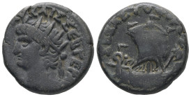 Egypt, Alexandria. Nero, AD 66/67. BL, Tetradrachm. 13.06 g. 23.30 mm.
Obv: ΝΕΡΩ ΚΛΑΥ ΚΑΙΣ ΣΕΒ ΓΕΡ ΑΥ, [L ΙΓ].Radiate bust of Nero with aegis, left....