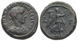 Egypt, Alexandria. Gordian III, AD 239/40. BL, Tetradrachm. 13.08 g. 22.16 mm.
Obv: Α Κ Μ ΑΝ ΓΟΡΔΙΑΝΟϹ ΕΥϹΕΒ.Laureate, draped and cuirassed bust of G...