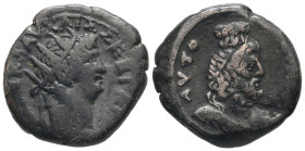 Egypt, Alexandria. Nero, AD 63/4. BL, Tetradrachm. 13.44 g. 26.85 mm.
Obv: ΝΕΡΩ ΚΛΑΥ ΚΑΙΣ ΣΕΒ ΓΕΡ. Radiate head of Nero, right.
Rev: ΑΥΤΟΚΡΑ, […]. B...