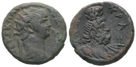 Egypt, Alexandria. Nero, AD 63/4. BL, Tetradrachm. 13.46 g. 24.68 mm.
Obv: ΝΕΡΩ Κ[ΛΑΥ ΚΑΙΣ ΣΕΒ ΓΕΡ]. Radiate head of Nero, right.
Rev: ΑΥΤΟΚΡΑ, LΙ. ...