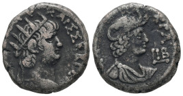 Egypt, Alexandria. Nero, AD 65/6. BL, Tetradrachm. 13.52 g. 23.44 mm.
Obv: ΝΕΡΩ ΚΛΑΥ ΚΑΙΣ ΣΕΒ ΓΕΡ. Radiate bust of Nero with aegis, right.
Rev: ΑΥΤΟ...