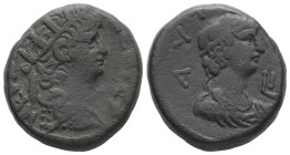 Egypt, Alexandria. Nero, AD 65/6. BL, Tetradrachm. 13.61g. 22.68 mm.
Obv: ΝΕΡΩ ΚΛΑΥ ΚΑΙΣ ΣΕΒ ΓΕΡ. Radiate bust of Nero with aegis, right.
Rev: ΑΥΤΟΚ...