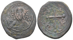 Anonymous Follis, Class I. Nicephorus III Botaniates, AD 1078-1081. AE, Follis. 6.65 g. 27.21 mm. Constantinople.
Obv: IC – XC to left and right of bu...