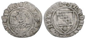 Italy. Aquileia. Antonio II Panciera, AD 1402-1411. AR, Denaro. 0.53 g. 17.68 mm.
Obv: + ANTONIVS PATRIARCA. Patriarchal coat of arms.
Rev: AQV ILE GE...