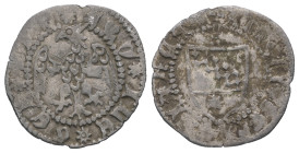 Italy. Aquileia. Antonio II Panciera, AD 1402-1411. AR, Denaro. 0.62 g. 17.55 mm.
Obv: + ANTONIVS PATRIARCA. Patriarchal coat of arms.
Rev: AQV ILE GE...
