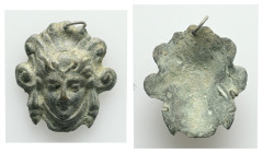 AE Medieval bronze applique.
Weight: 10.26 g. 
Diameter: 30.06 mm.