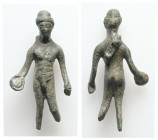 AE Roman Bronze figurine
Weight: 44.41 g. 
Diameter: 65.86 mm.
