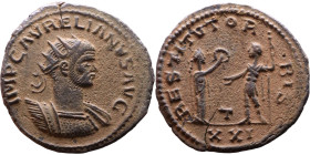 Roman Coin – Aurelian (270-275) - Bilon Antoninianus

23mm 4,22g

Artificial sand patina