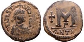 Anastasius I (491-518) Follis. Obverse: DN ANASTASVS PP AVG diademed, draped, and cuirassed bust right Reverse: Large M

30mm 16,41g

Artificial s...