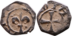 Middle Ages (X-XV century) – Bronze Coin

15mm 0,82g

Artificial sand patina